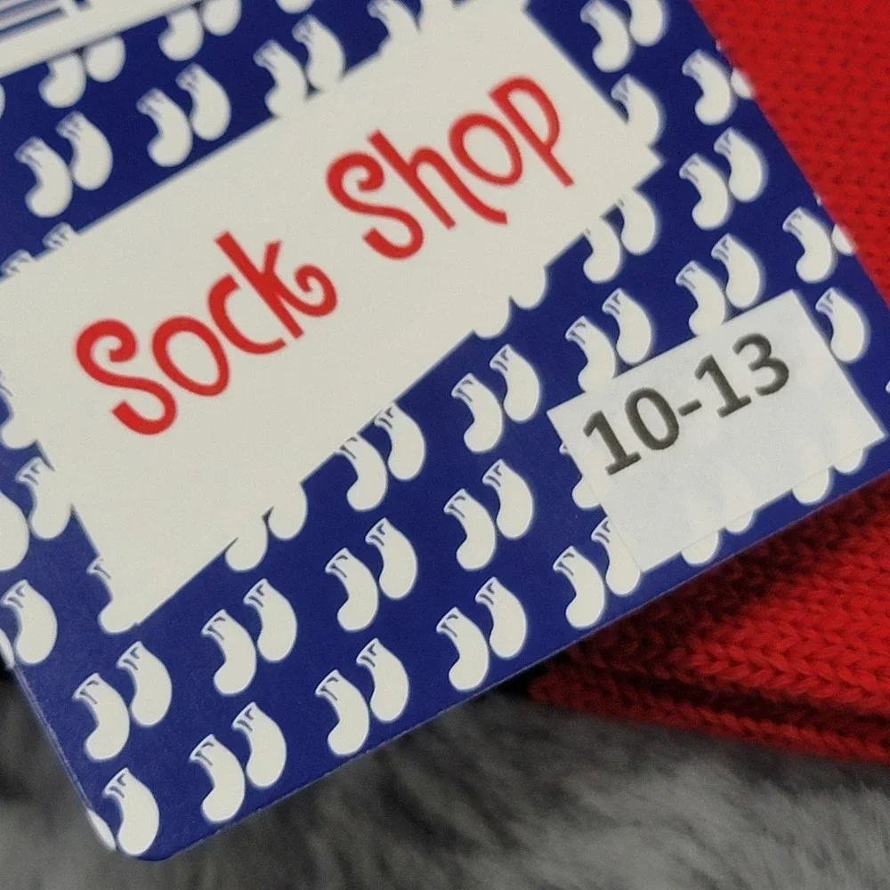 Polo Ralph Lauren Socks Mens 10-13 Red Blue Stripe 67 Winged Foot Crew Mid Calf